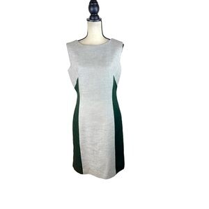 Alison Ayres Mid Century Vintage Burlap Linen Dress 50’s 60’s Bows